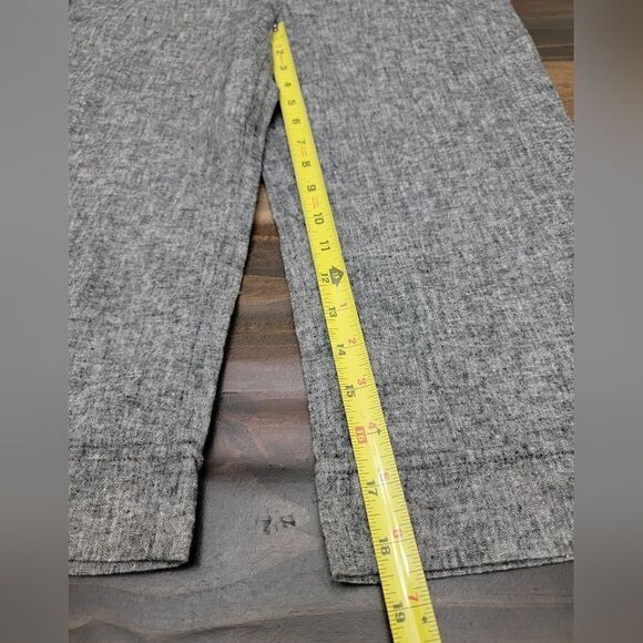 Stoosh Studio Linen Cotton Blend Capri Pants Gray Size 12 - Picture 7 of 8
